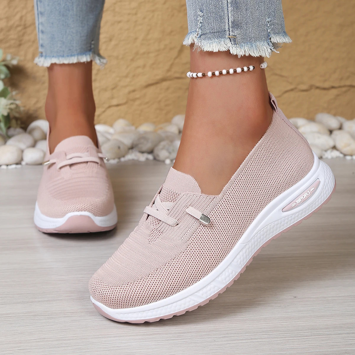 Women's Shoes 2026 Casual Sneaker Style Color Single Shoes Versatile Casual and Fashionable Work Shoes Shoes 261017