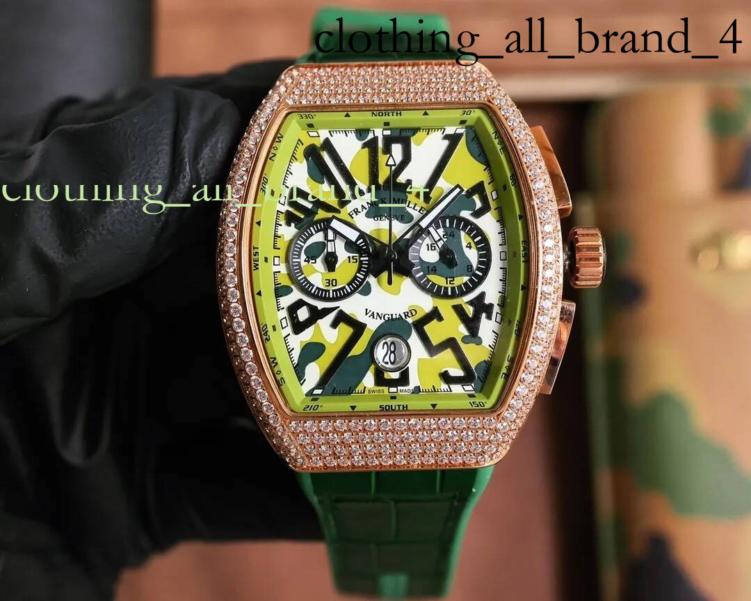 Mull Watch Luxury Moissanite Watch Iced Out Chronograph Menwatch Franck High Quality Quartzt Movement Full Diamond Reloj Bust Down Montre Jason007 L