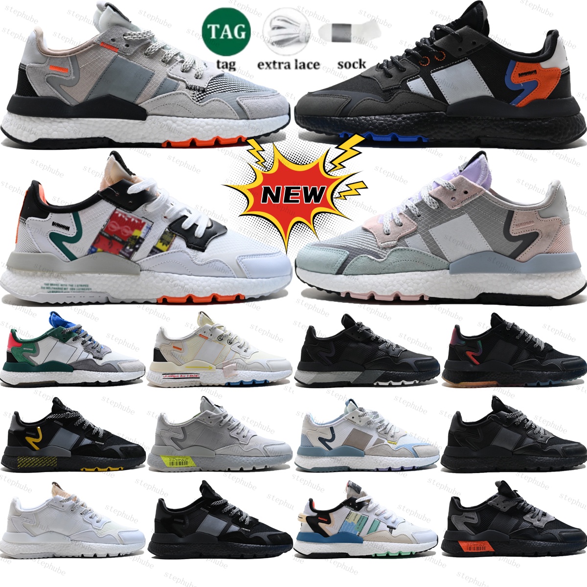 designer Jogger classic retro sneakers suede Mesh reflection Leisure running shoes 3M Core Black Grey One Glow Orange Triple White men women jogging