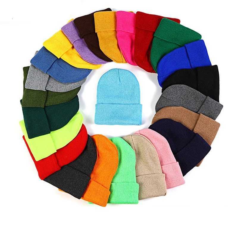 Beanie/Skull Caps Unisex Plain Cuffed Knit Beanie Classic SolidColor Soft Stretch Skull Cap Simple Warm Winter Hat for Daily Outdoor Casual WearT261