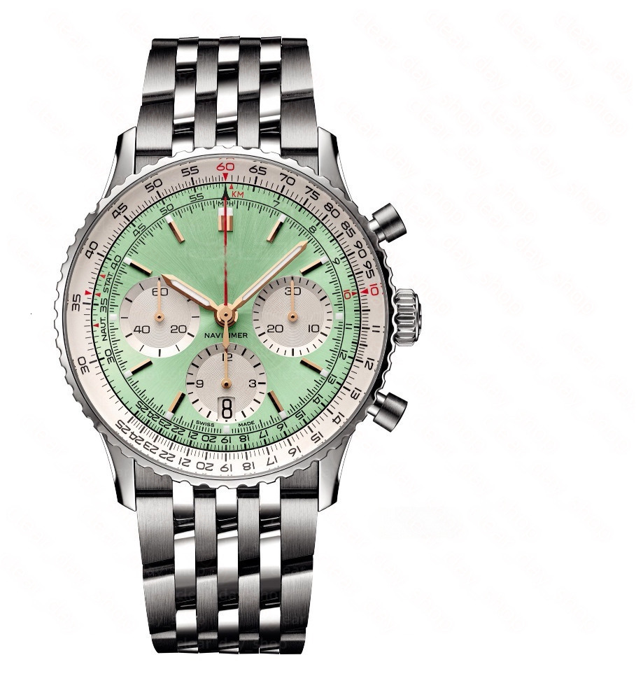 AAA Navitimerness Watch Luxury Mens Chronograph Watch Designer Breitlinlyness Watch High Quality Automatic Date Quartz Movement Watches 388