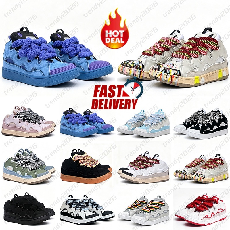 Youth Fashion Mid-top Men women running shoes Chunky Sneakers Curb Sneakers Wide Pattern Lace Non-slip Sole Street Skateboard Shoes Size 35-46