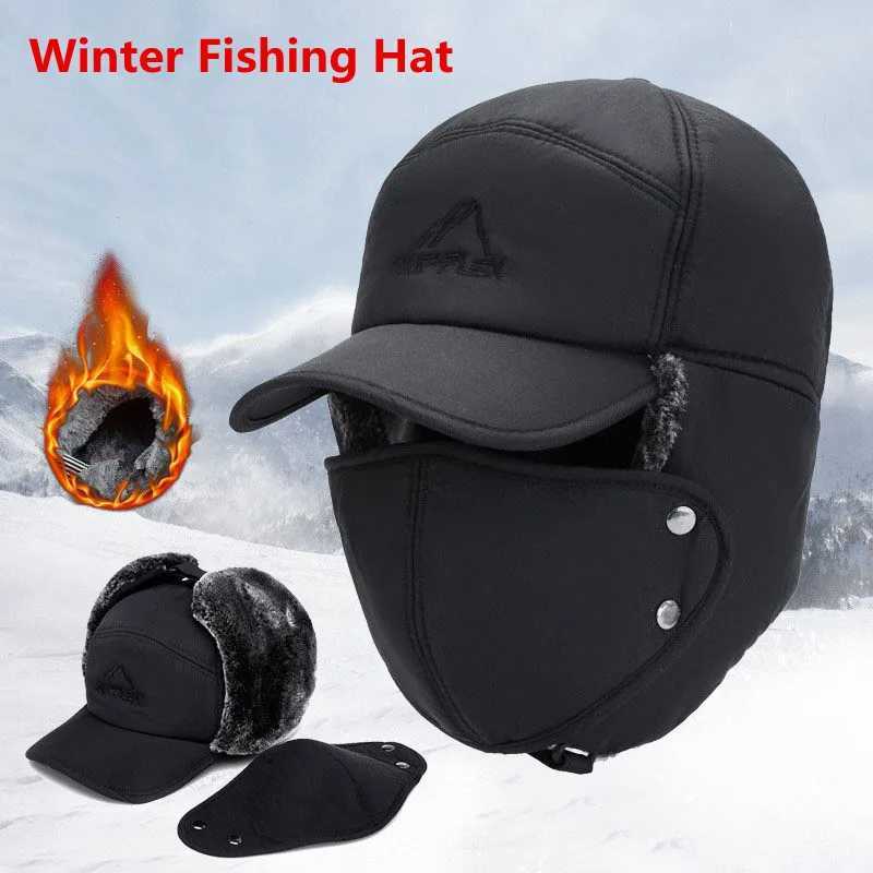 Trapper Hats Winter Warm Thickened Artificial Fur Baseball Hat Men's and Women's Skiing Soft Extreme Cold Hat Fishing Hat OutdoorT261017
