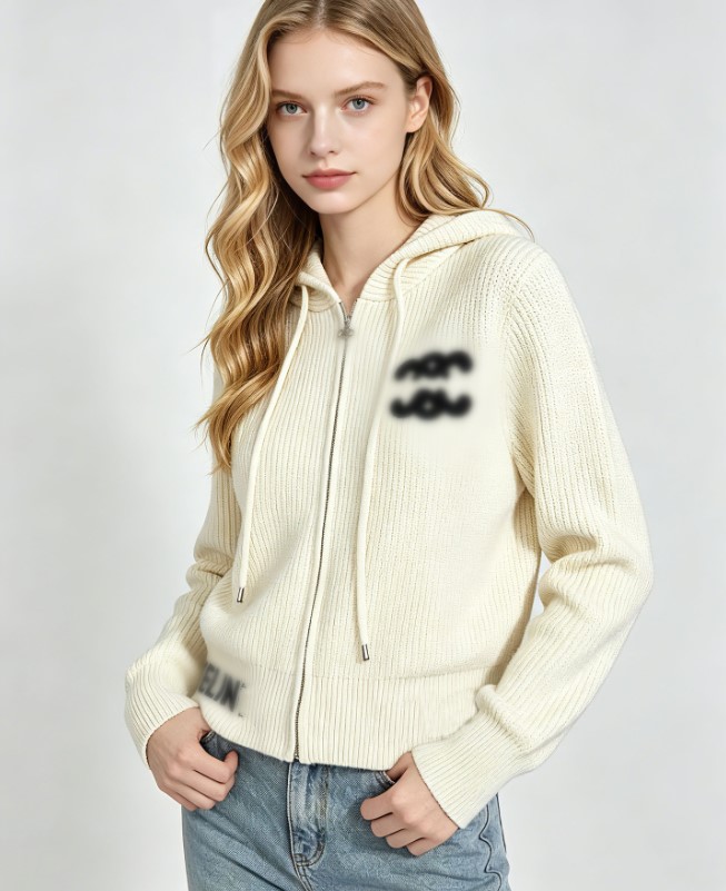 Women's Hoodie sweaters cardigan Zipper designer sweater coat fashion Embroidered letter printed knitted sweater Jacket women's clothing