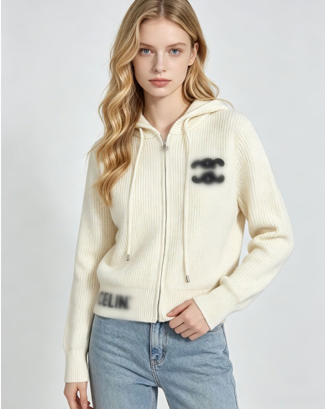 Women's Hoodie sweaters cardigan Zipper designer sweater coat fashion Embroidered letter knitted Luxury Clothing women sweater Jacket