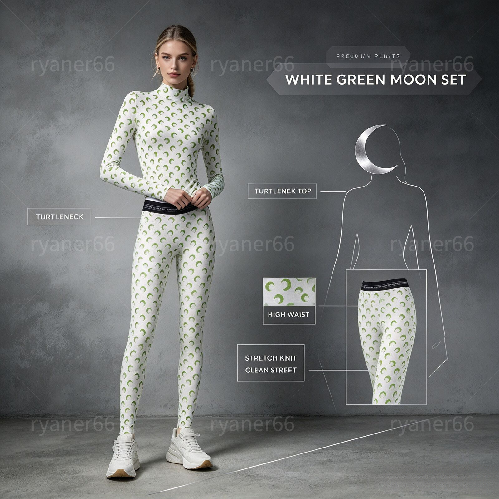 mareine Leggings two-piece set Jumpsuits Elastic Slimming T-shirt Ice Silk Women Black Sports Shorts Set sexy classic print long sleeve printed grap