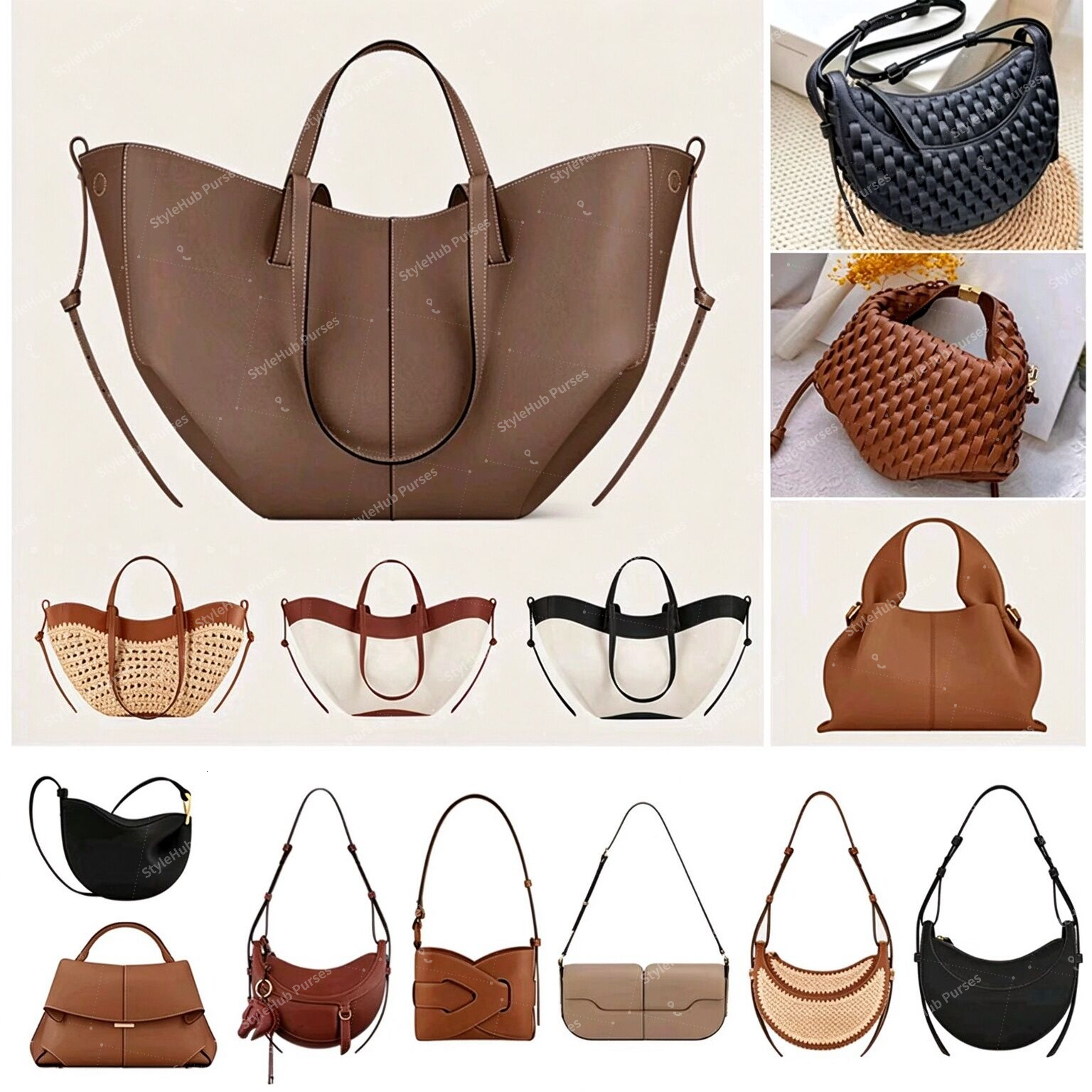 Designer Le Cyme Mini Tonca Textured Duo Shoulder Camel crossbody Luxury Bag designer purse mini bags for women luxury black handbag bag high qualit