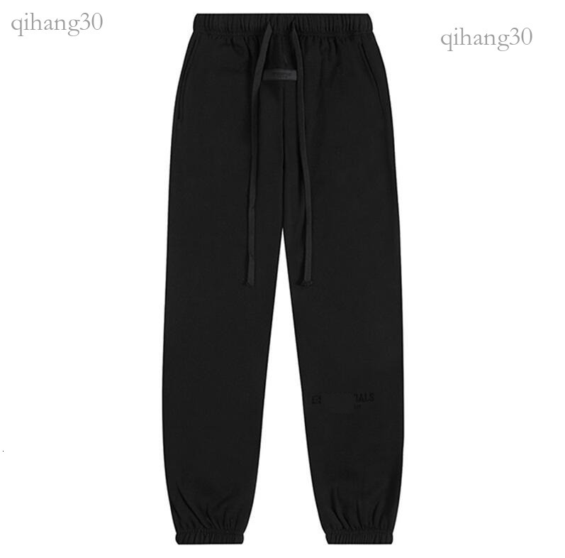 Essential Sweatpant Esss Hoodie Men Designer Loose Fit Straight Leg Pant Women Flocking Letters Fleece Lined Warm Elastic Waist Drawstring Sports Lo