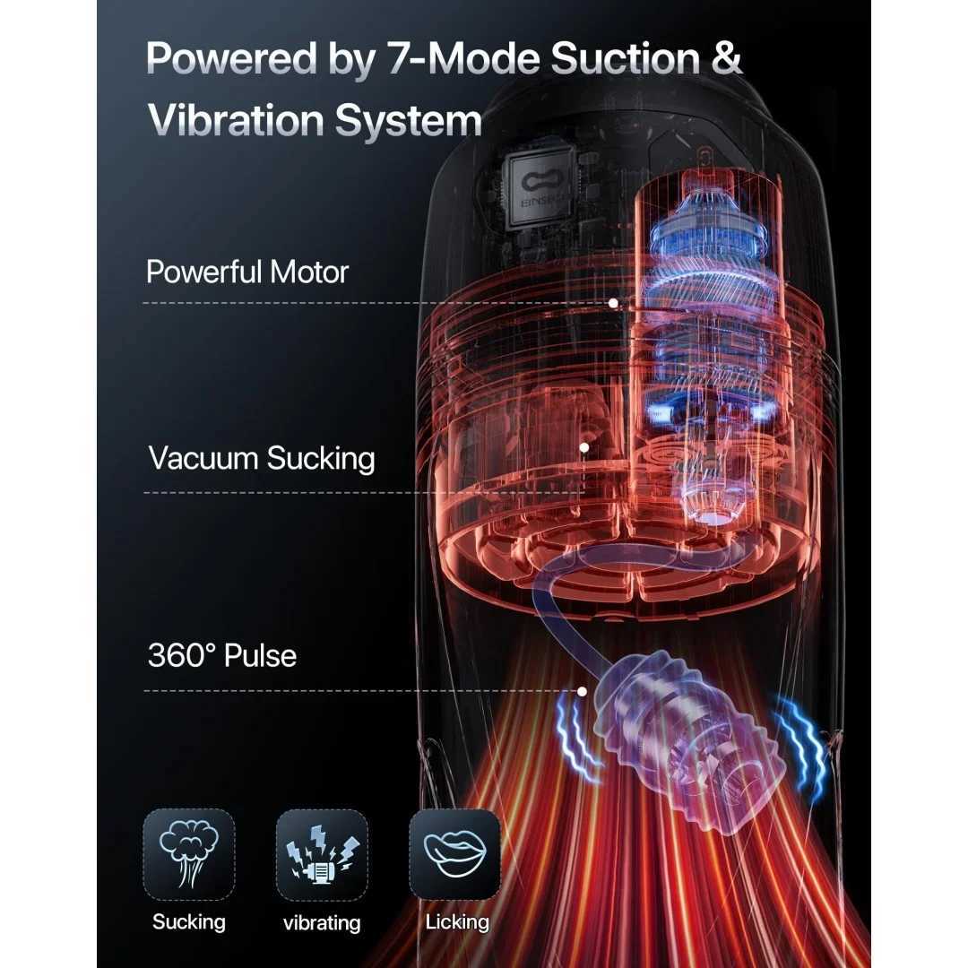 Sucking Automatic Male Masturbator AI Sync Vagina Masturbation Blowjob Vibrating Licking Pocket Pussy s for Men M261017