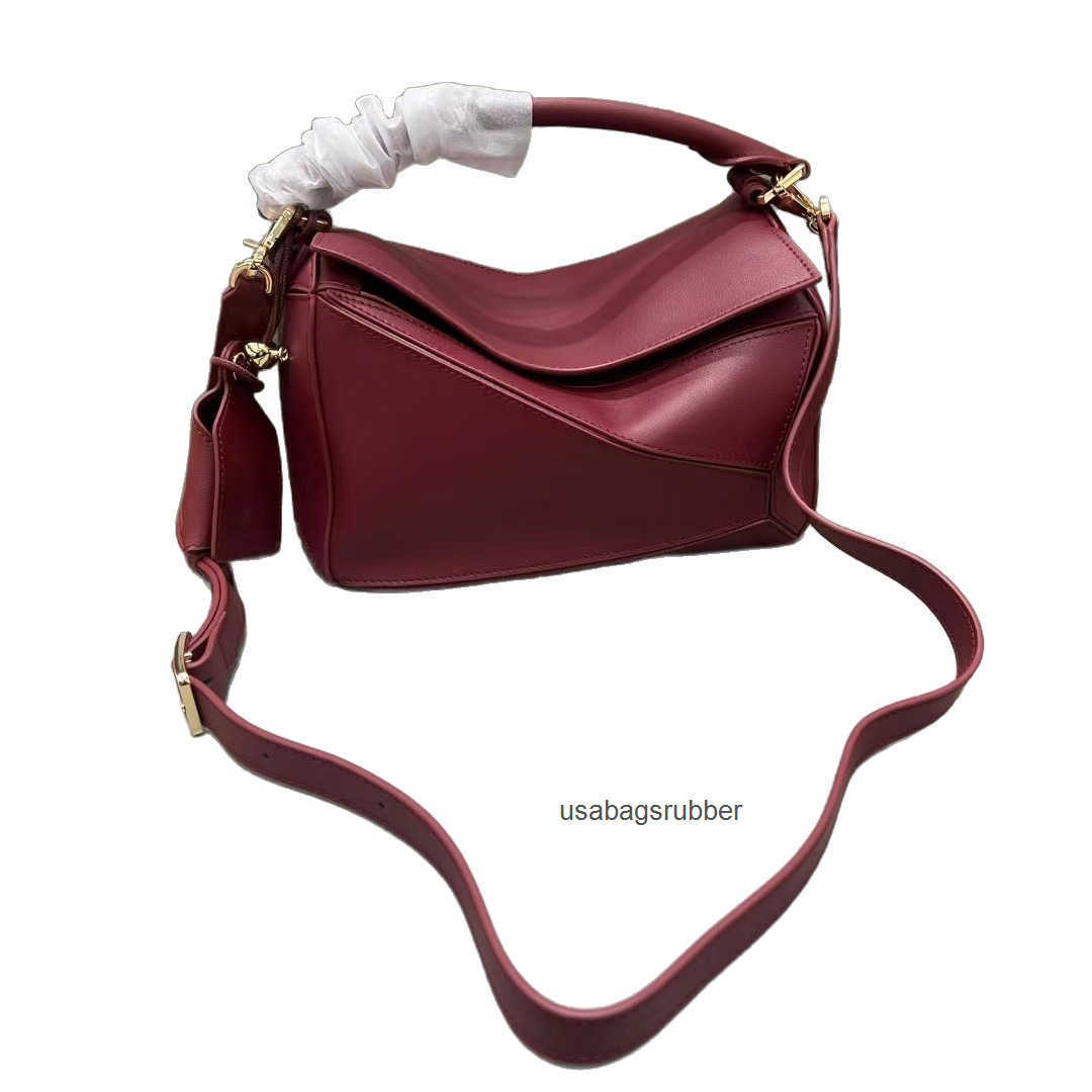 Modern Designer Style Family Custom Edition New Pendant Geometric Bag Irregular Splicing Pillow Bag Leather Handbag Crossbody Bag