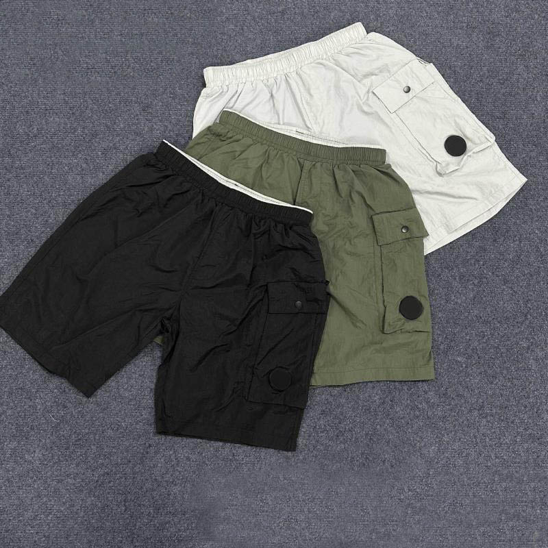 Designer Shorts Mens Casual Short Nylon round lens badge with inner mesh Sports Running Beach Shorts Summer Short Pants size S-XL