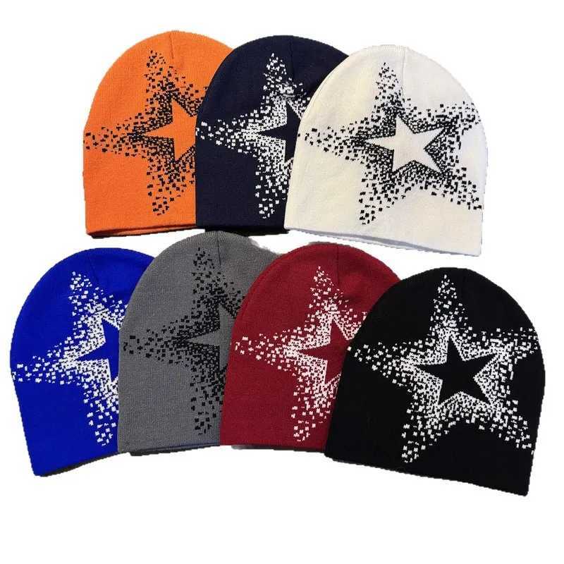 Beanie/Skull Caps New Autumn and Winter Fashion Versatile Woolen Hat Cold-Proof and Warm Knitted Hat European and American Trendy Q261017