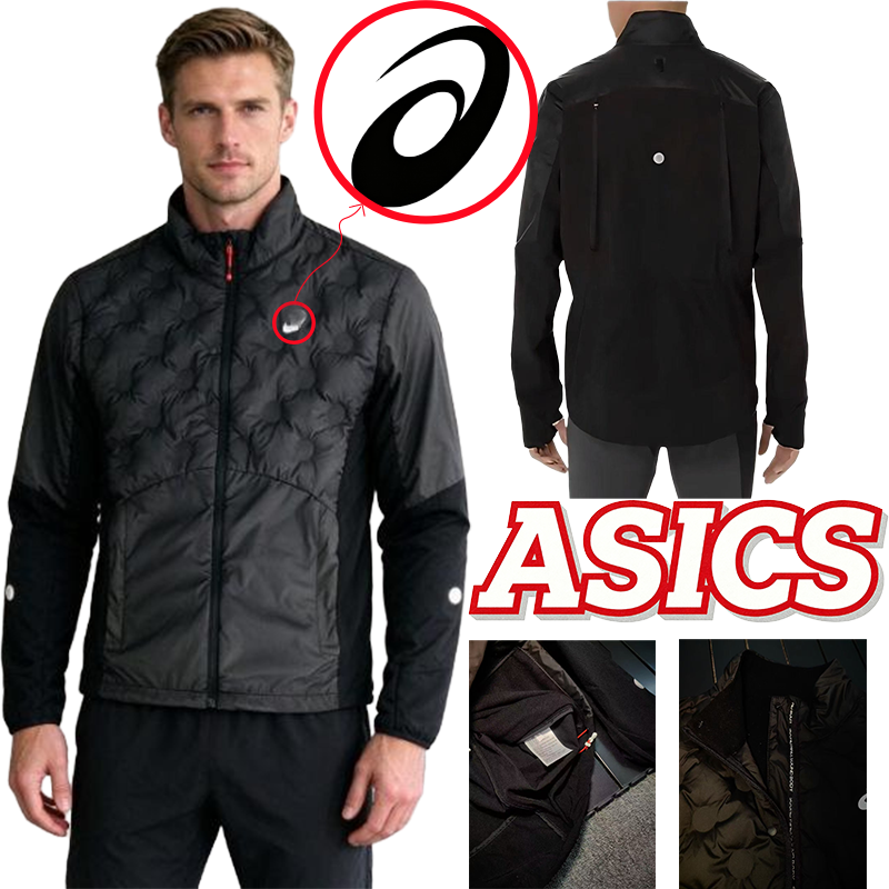 Asicsly down jacket Mens jackets Asicsly jacket Spring Autumn Mens and Womens Outdoor Sports Jacket Suitable for fitness running and badminton