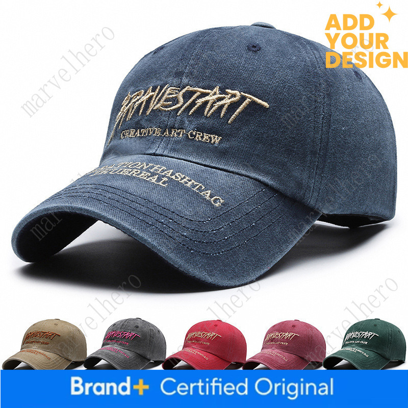 Cross Border With Embroidered Letters Fashionable Casual Duckbill For Men Women Faded And Washed Vintage Baseball Cap