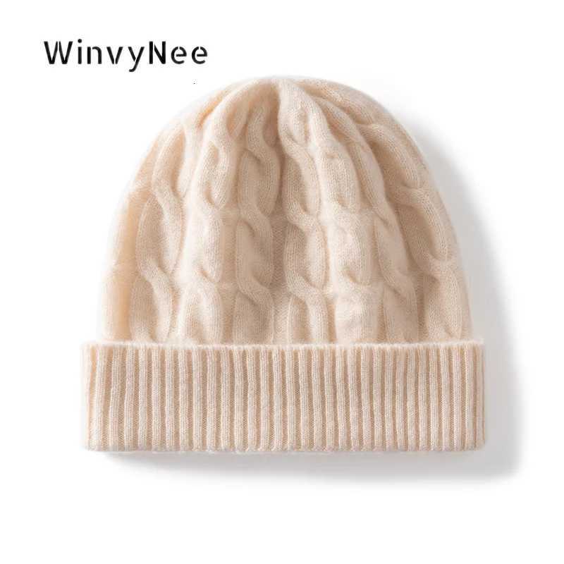 Beanie/Skull Caps WinvyNee Women 100% Wool Twisted Cable Knit Cuffed Beanie Skull Hat Bonnet Autumn Winter Gentle Insulated Warm Headwear I1883034 Q