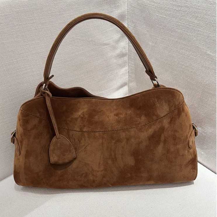 Evening Bags Women's Suede Leather Shoulder Bags Ladies Soft Cowhide Crossbody Bag Female Design Lazy Commuting Handbag H261016