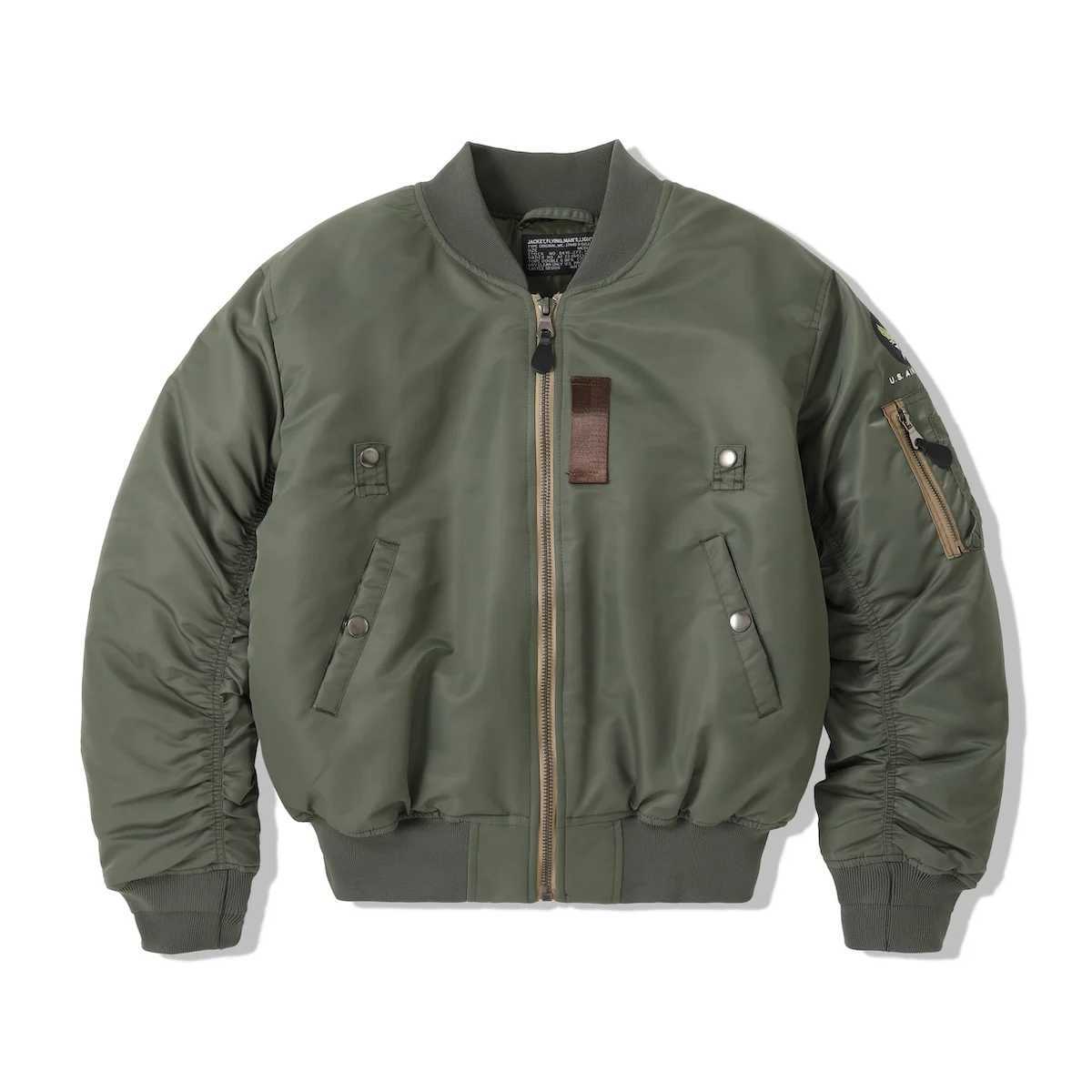 WII USAF William Gibson 2025 MA-1 Sage Green Winter Coat Pilot Nylon VTG Padded L2B Vintage JAPAN Bomber Flight Jacket For Men S261017YE00