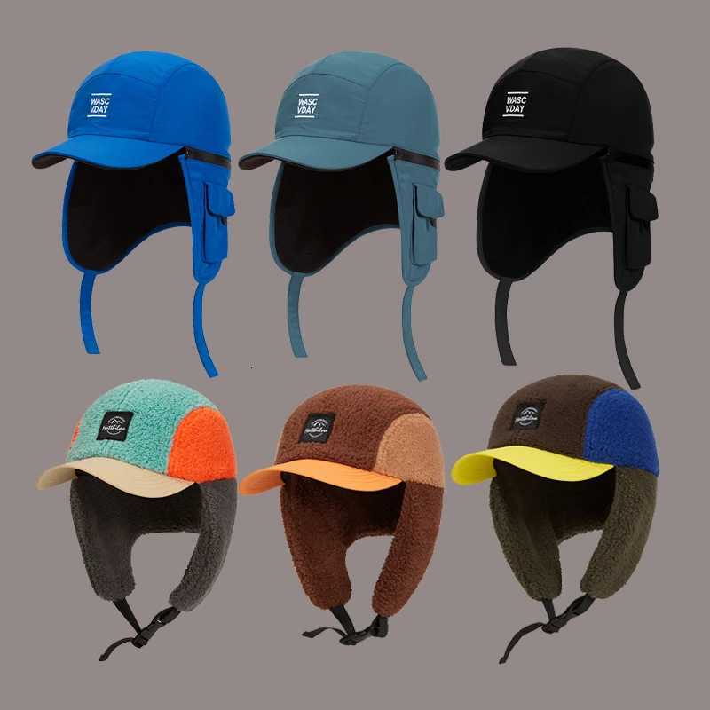 Trapper Hats Korean Warm Ear Protectors Baseball Cap Men Autumn and Winter Female Lei Feng Forward Bomber Hat Women Corduroy Flying HatT261017