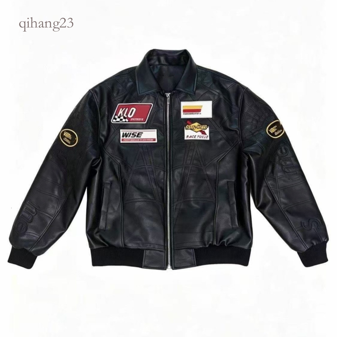 Supremity Jacket Coats Men Designer High Quality Joint Signature Waterproof Zipper SPM Jacket Arm Leather Embroidery Fashion Hiking Walking Supremel