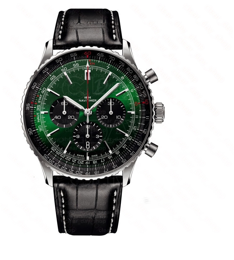AAA Round Pilot Chronograph Wristwatch Mens Breitlinlyity Watch Designer Watch High Quality Automatic Quartz Breiles Watch Men's Business Leisu