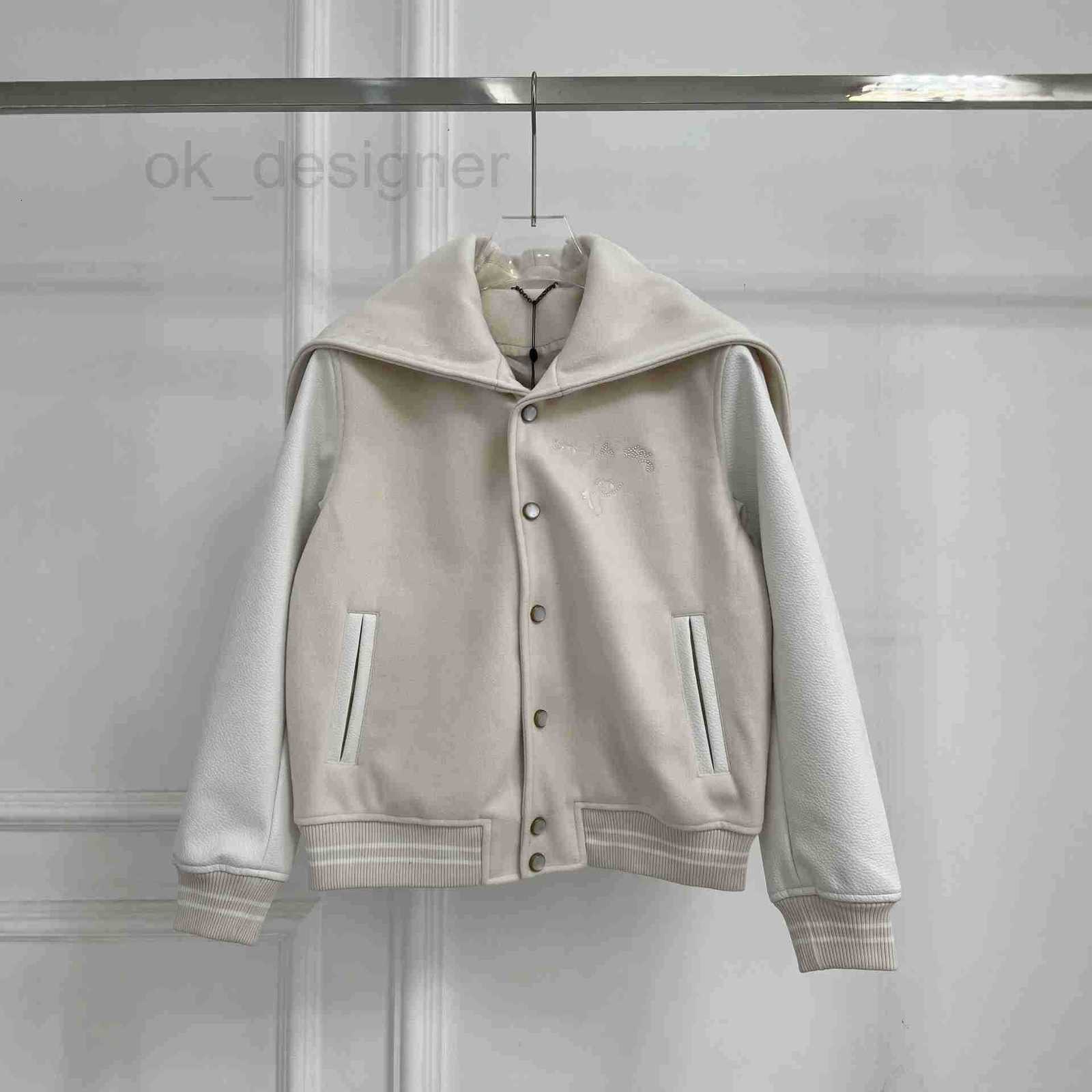 Men's Leather & Faux Leather Designer High quality L letter logo brand new hooded embroidered baseball jacket fashionable and versatile for men