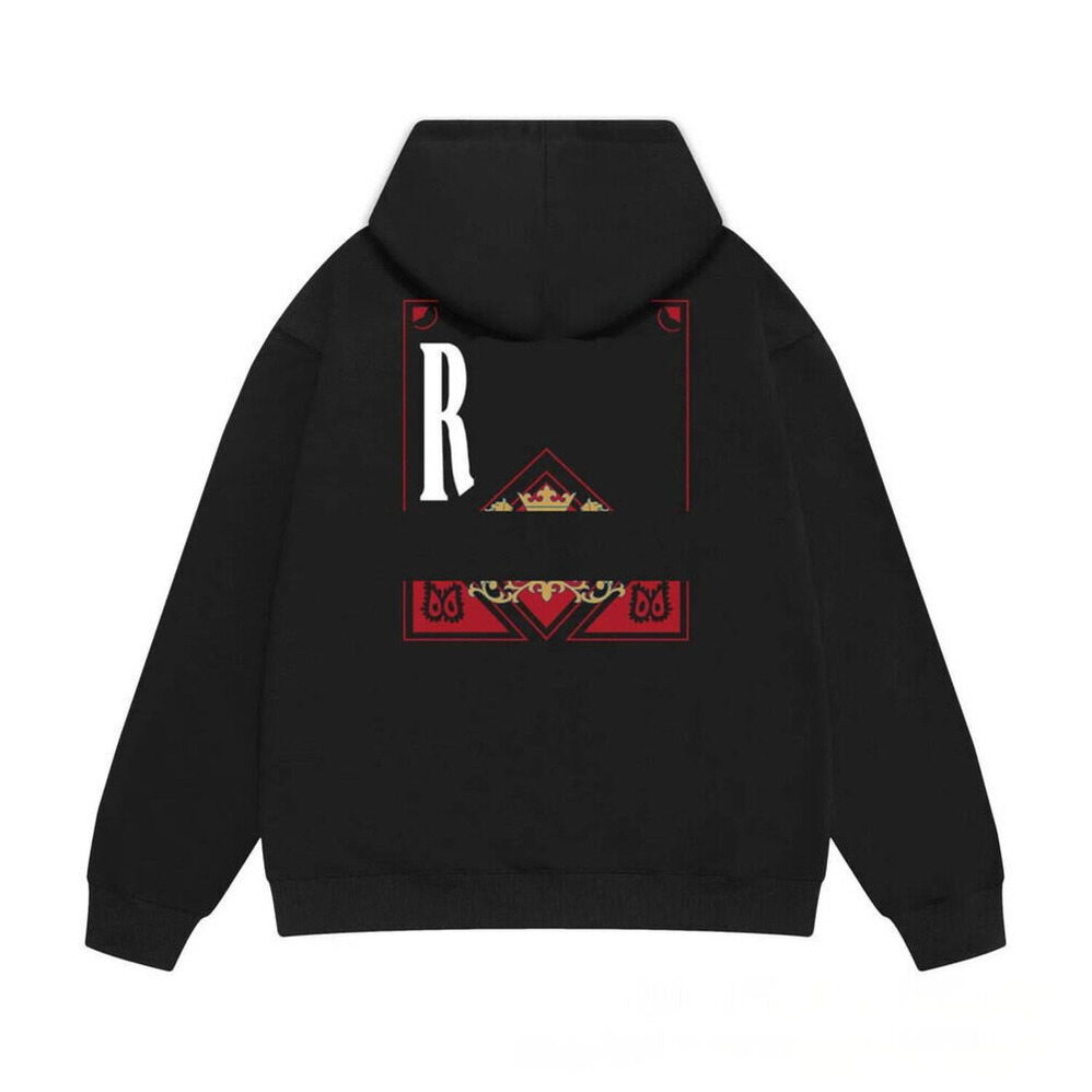 Rhu Hoodie Designer Mens Hoodies Hip Hop Quality Fashion High Street Retro Luxury Hoodie Streetwear High Street Rhud Hoodie 903
