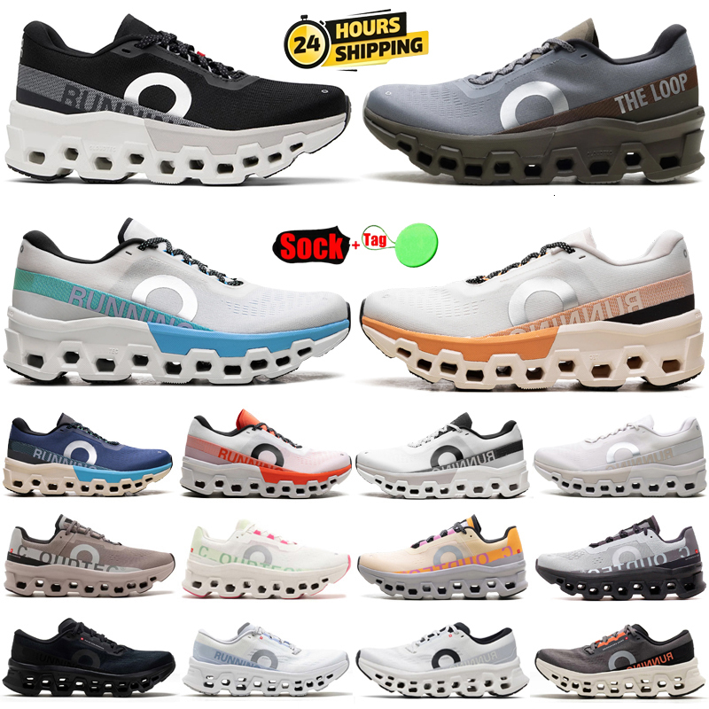 Designer Mens Womens Running Shoes OC Monster 2 Cloudmonsters 3 Sneakers Frost Black Eclipse White Flame Beige Grey Blue Pink Daily outfit Gym Sport