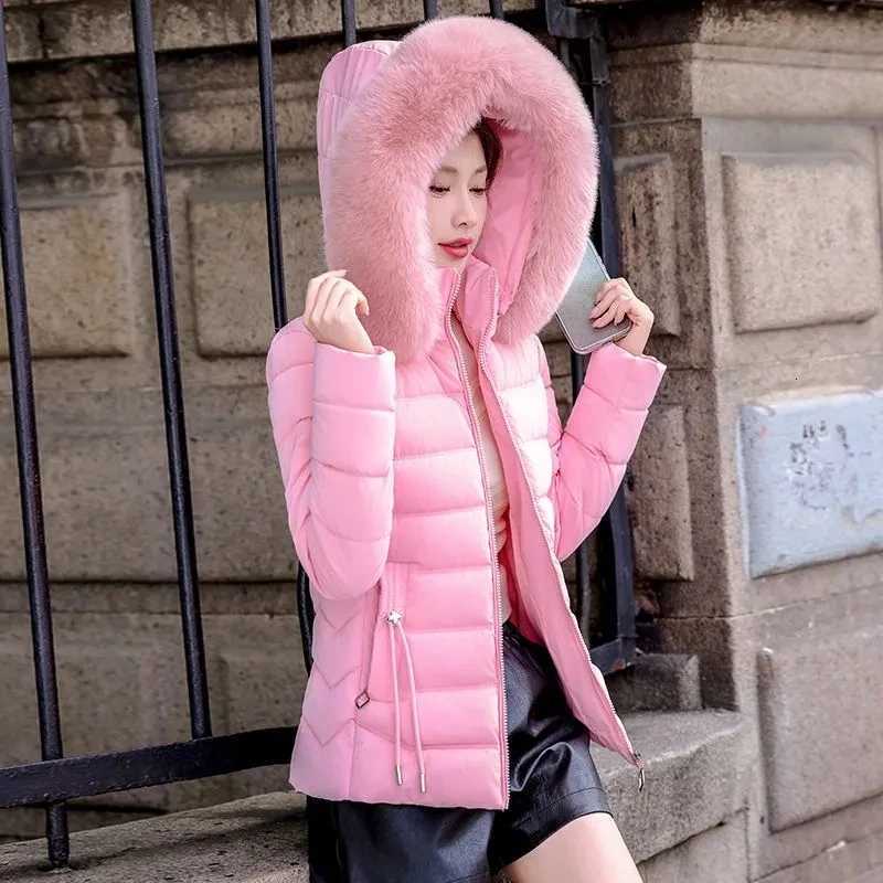 Women's Down Parkas Women's Winter Parkas Coat 2026 Thicken Warm Short Ladies Down Cotton Jacket Solid Color Korean Version Female Outerwe