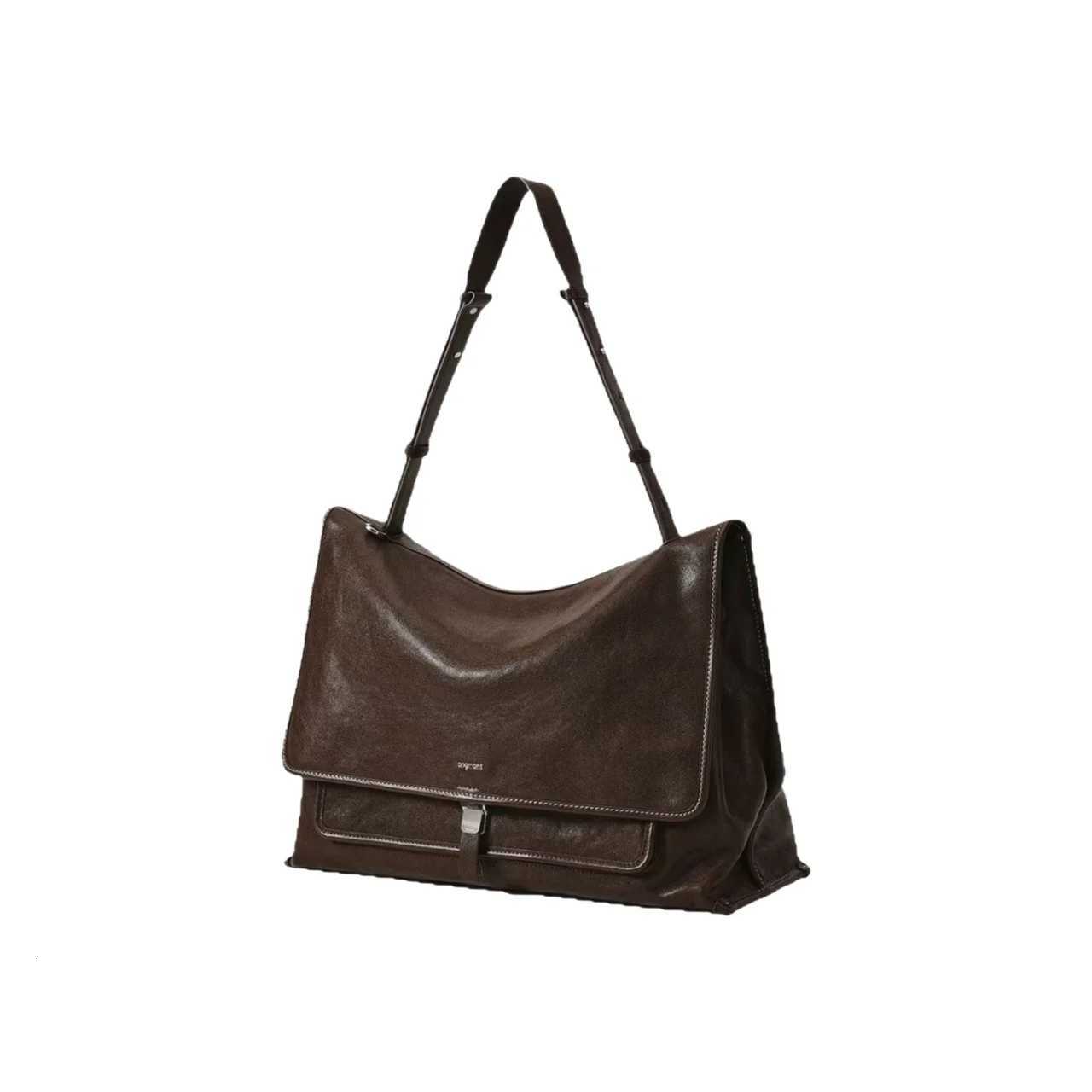 Evening Bags S Medium Size Versatile Leather Casual City Tanned Leather Shoulder Bag Zipper Closure Bag Versatile Commuter Urban Simple Style H26101