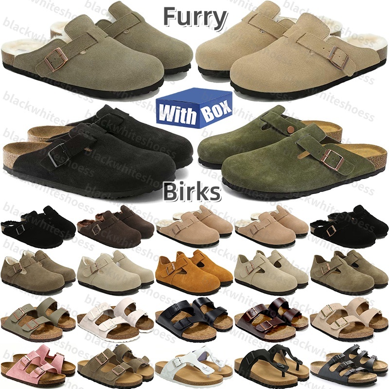 Free Shipping With Box Designer birk birks sandals slides clogs heels slippers claquette sliders sandles clog shoes for mens d h gate womens sandal