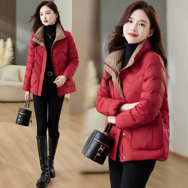 Women's Down Parkas Down Cotton-Padded Jacket Women's New Cotton-Padded Jacket Autumn/Winter 2024 Outerwear Fashionable And Slim Warm Jack
