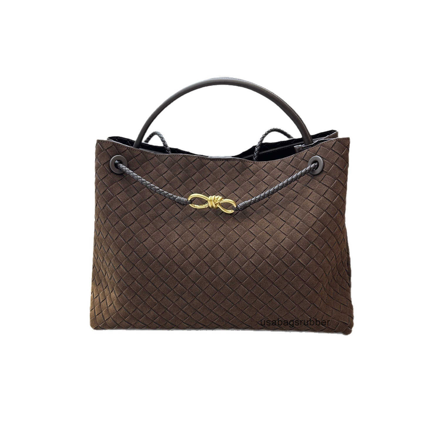Luxe Designer Style New Suede Leather Handwoven Bag Extra Large Bowknot Tote Bag High end Old Money Style Crossbody Bag for Women