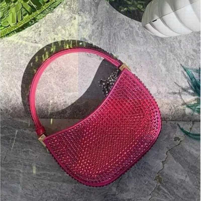 Evening Bags Totes Rhinestone Evening Clutch Bag Purses And Handbag Designer Hobo Shoulder Bag Shiny Crystal Clutch Purse Bucket Bag H261016