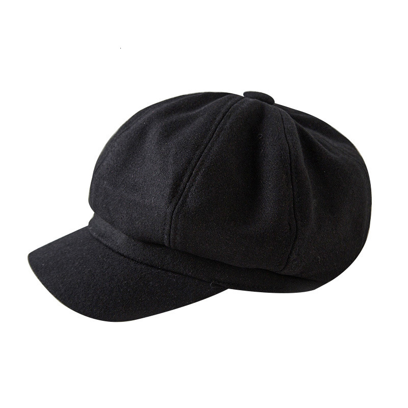Trendy popular wool beret, versatile casual hat women, perfect for autumn winter, featuring a duckbill brim, Korean style, and an Instagram-worthy,