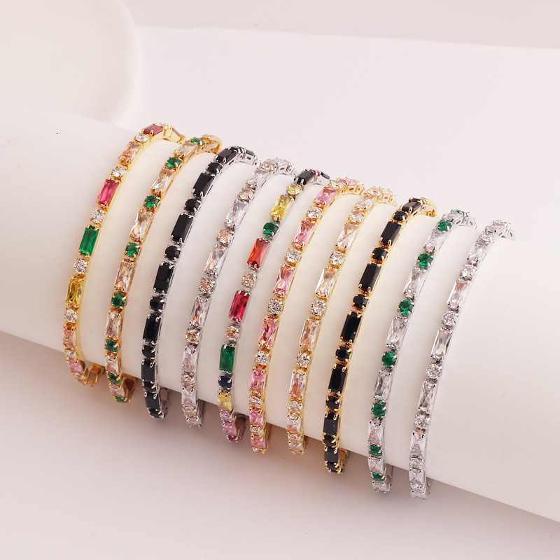 Trendy Stylish Cubic Zirconia Bracelet, Featuring Fashionable Design, Gold Plating, And Unique, Personalized Look A Popular Cross-Border Item