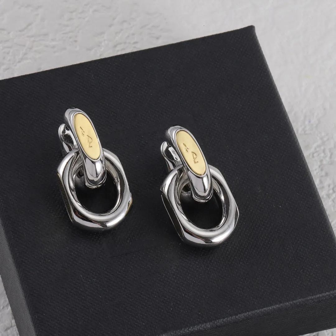 cologne 2026 Earrings Alphabet Pendant Light Luxury Senior Designer Gold Silver Earrings Delicate And Simple perfume Is A Sisterly Party Gift Jewelr