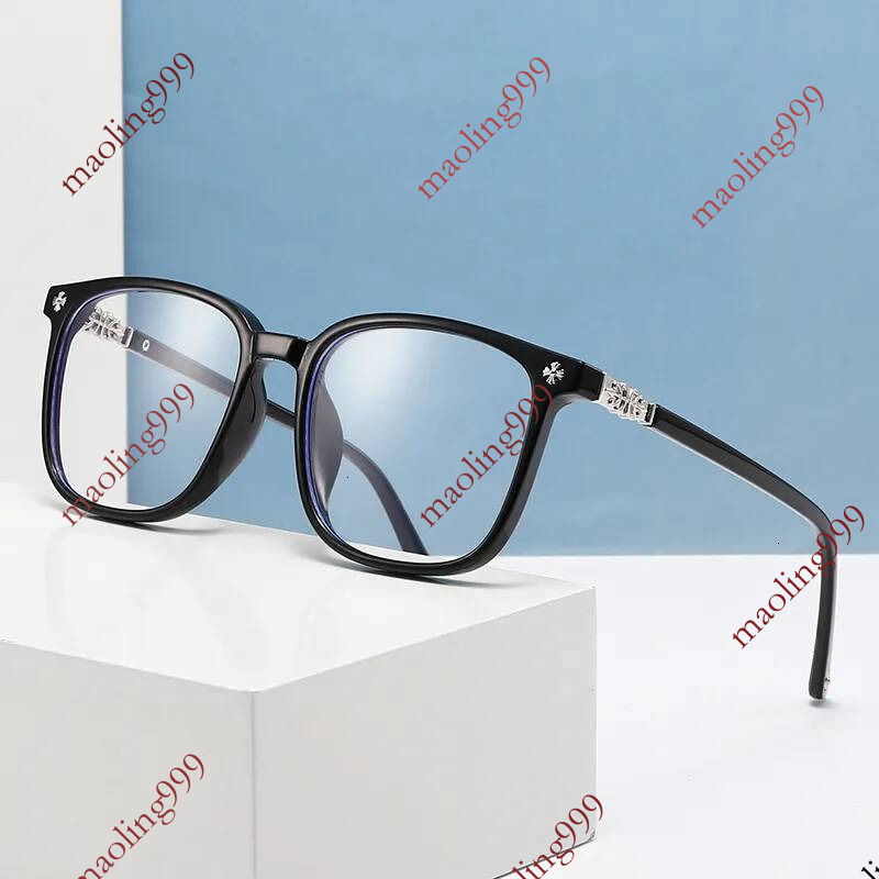 Luxury Brand Designer Unisex Large Anti Blue Light Glasses Prescription Eyeglasses Frame Photochromic Clear Eyewear Chic Stylish Modern
