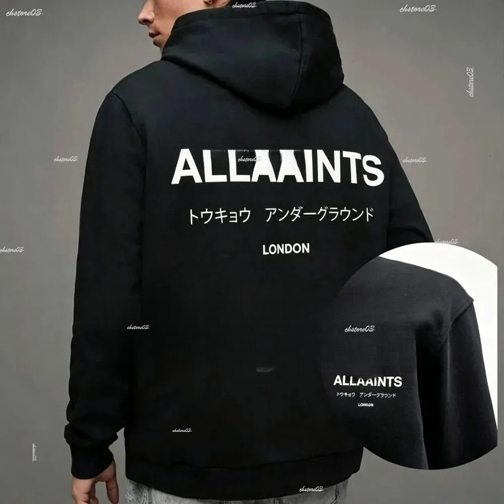 All Saints Hoodies Designer Men Y2k Men Zip Up Hoodie High Quality All Saints Sweatshirts Sporty Sweater Streetwear All Season Loose Street Y2k Hara