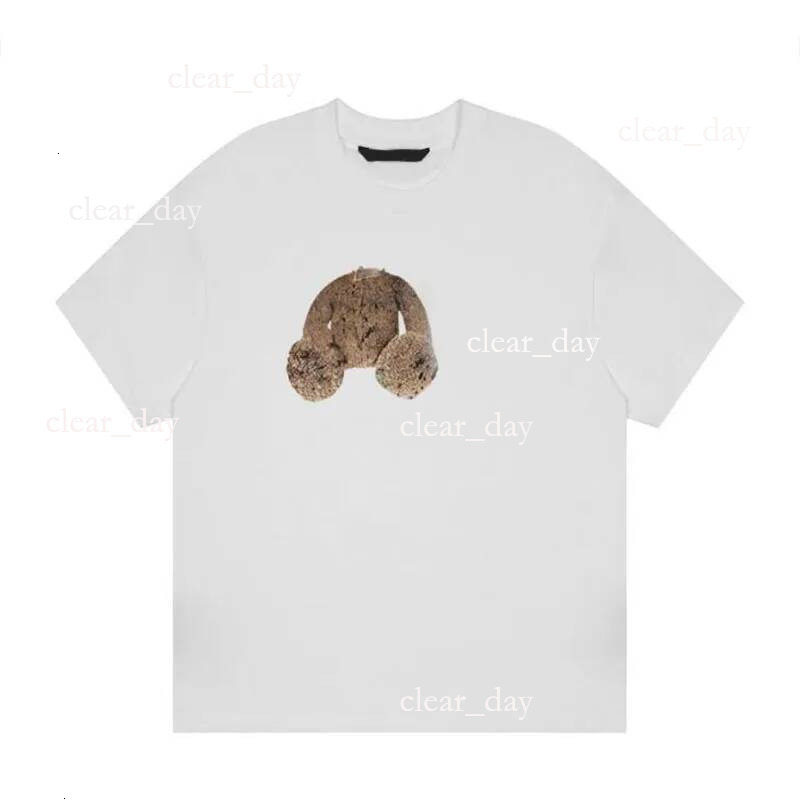 Palm Agleshirt Tracksuit Mens Designer Palms T Shirt Classic Trend Broken Bear Graphic Tee Womens Crew Neck Sweatshirt Palm Tshirts 7f3