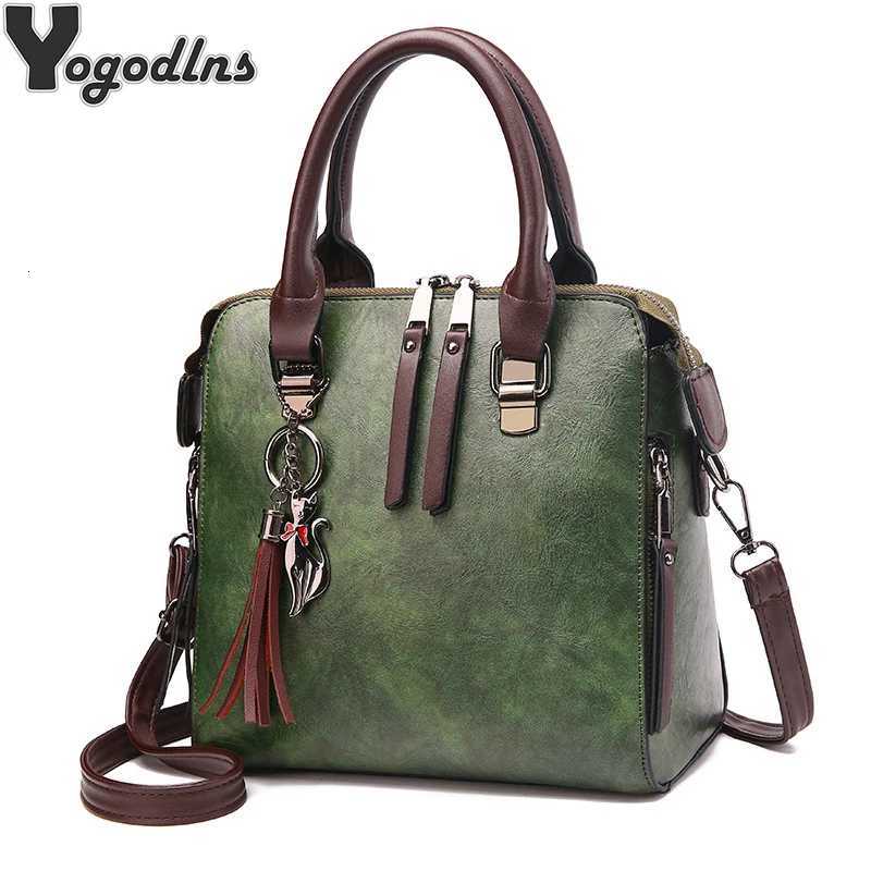Evening Bags Vintage PU Leather Ladies HandBags Women Messenger Bags TotesTassel Designer Crossbody Shoulder Bag Boston Hand Bags Hot Sale H261016