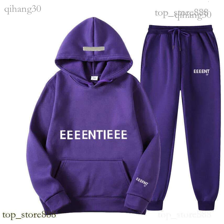 Esentially Tracksuit Men Jogging Sports Outdoor Tracksuit Brand Designer Fearof God1977 Long Sleeve Pants Set Casual Loose Hoodies Essentalls Sweatp