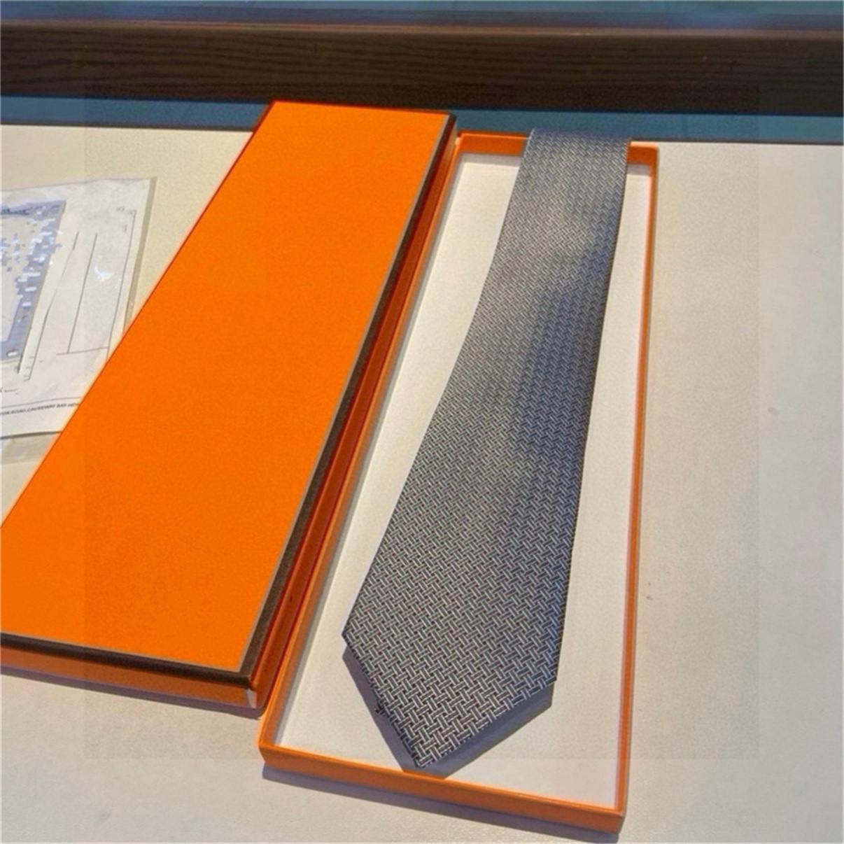 Fashion Aldult Jacquard Party Wedding Business Woven Design Hawaii Neck Ties box New Neck Ties High Quality Letter 100% Tie Silk black blue 9991