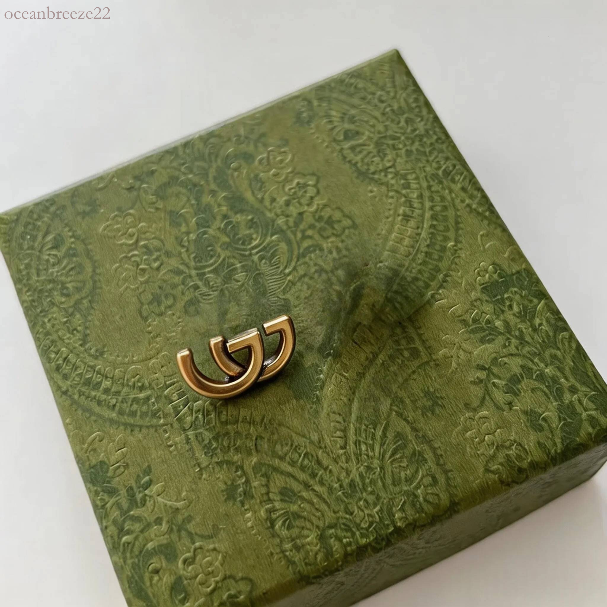 gucclyness jewelry vintage earrings Top quality earrings Classical gold gg earring designer earrings with stamp Stud earrings Ladies Wedding Party g
