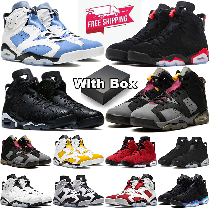 with box free shipping basketball shoes 6s designer sneakers outdoor trainers men womens panda black cat cactus jack 6 lightning what the mens whole