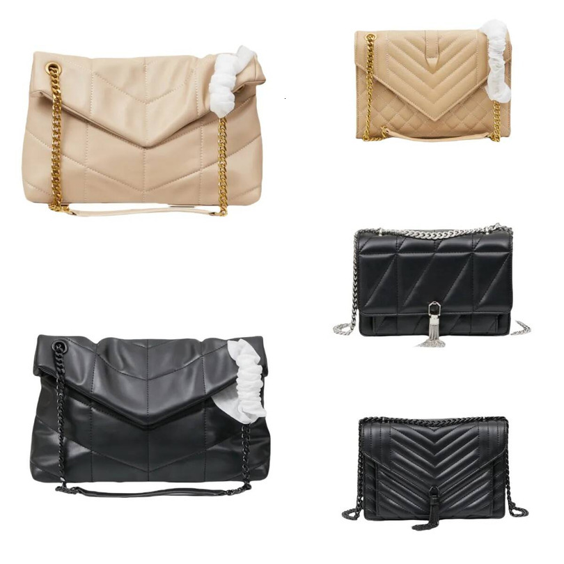 Women Luxury Designer Classic Flap Caviar Sheepskin Shoulder Crossbody Handbag Black Gold Silver Metal Chain Bag Fashion Ladies Shopping Dating Purs
