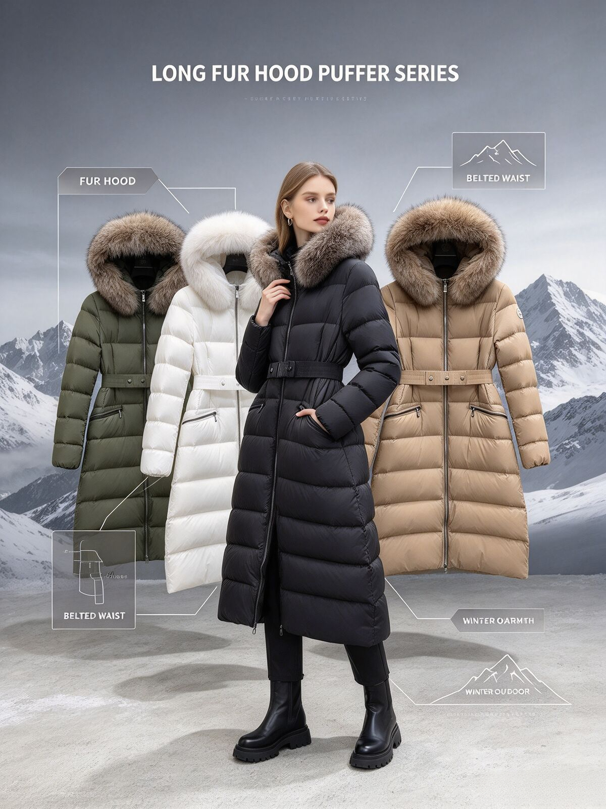 Jacket Womens Designer Puffer noncoel Women Jacket Classic Fashion Outdoor Casual Sports Skiing Windproof Thickening Warm Hooded Down Jacket Winter