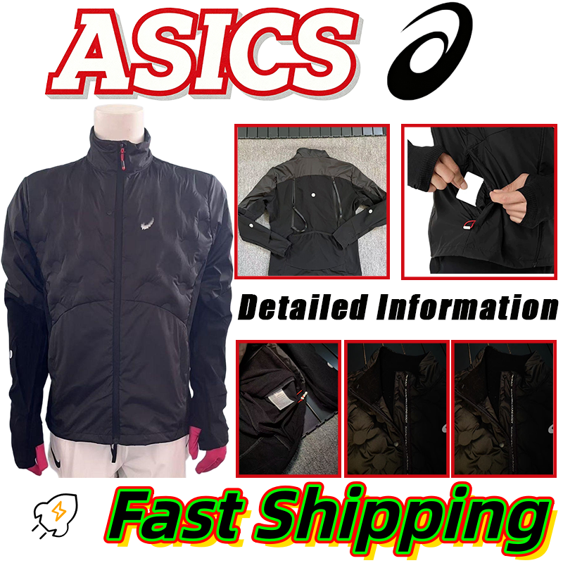 Asicsly jackets designer jackets Asicsly down jackets Spring Autumn Mens and Womens Outdoor Sports Jackets Suitable for fitness running and badminto