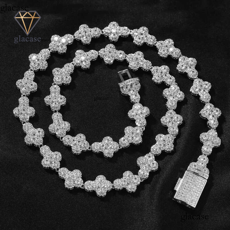 11mm Hip Hop Cross Tennis Necklace Bracelets Cuban Chain 5A CZ Stones Real Gold plated Jewelry