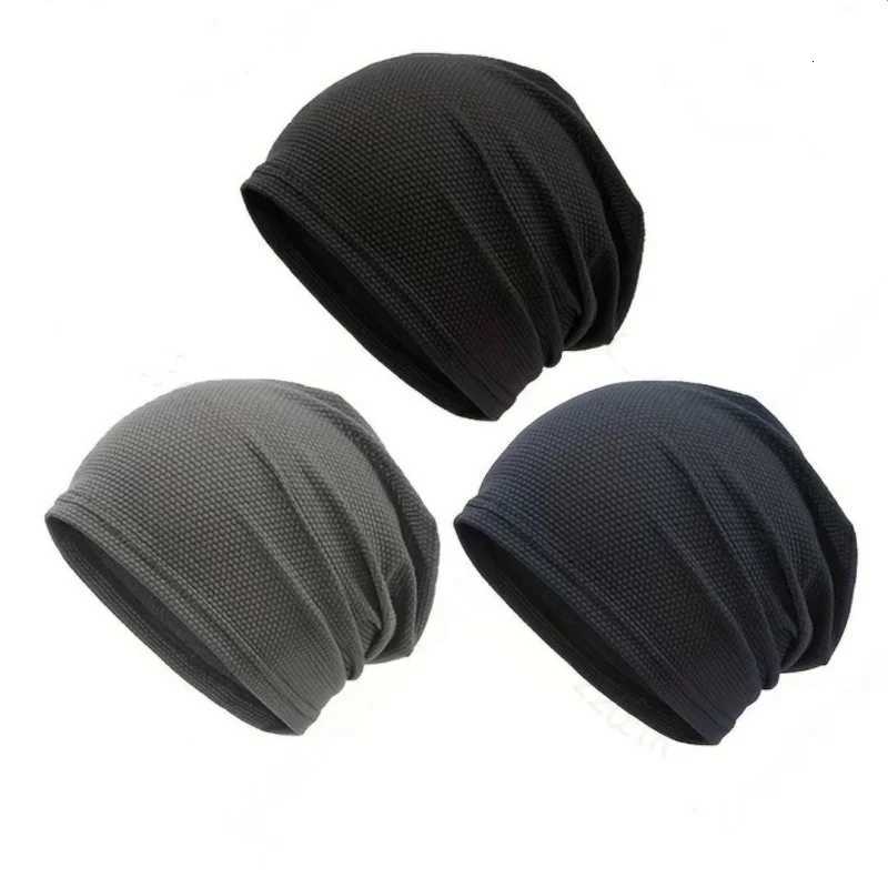 Beanie/Skull Caps Summer Breathable Quick Dry Beanie Skull Hat Headwraps Sports Running Sweat Cap Cycling Under Helmet Liner Moisture Wicking CapT26