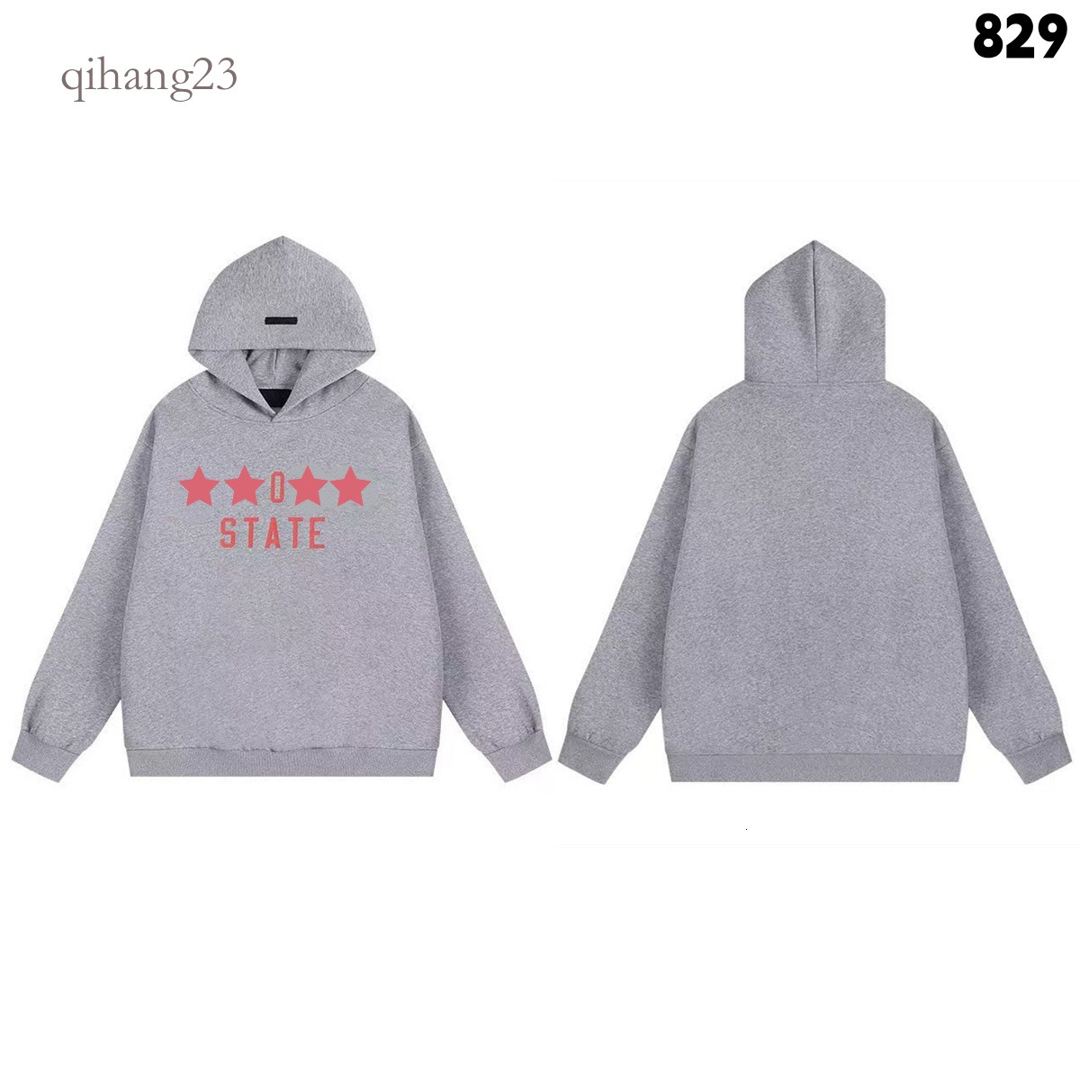 Essentalls Hoodies Men Designer Sweater Pullover Long Sleeve O Neck Letter Printed Cotton Overcoat Sweatshirt Streetwear Hoodie Essentalls Tracksuit